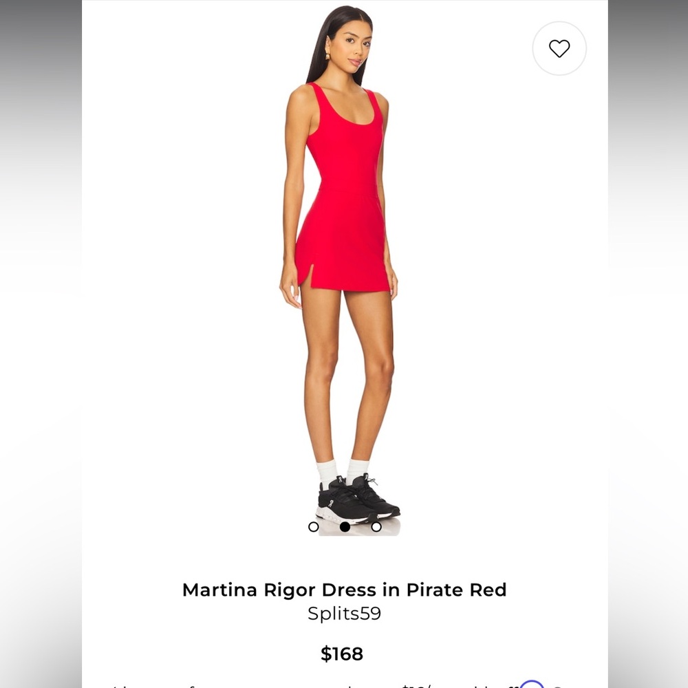 Splits59 Martina Rigor Dress in Red